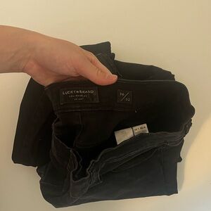Lucky Brand 38/32 Black Jeans